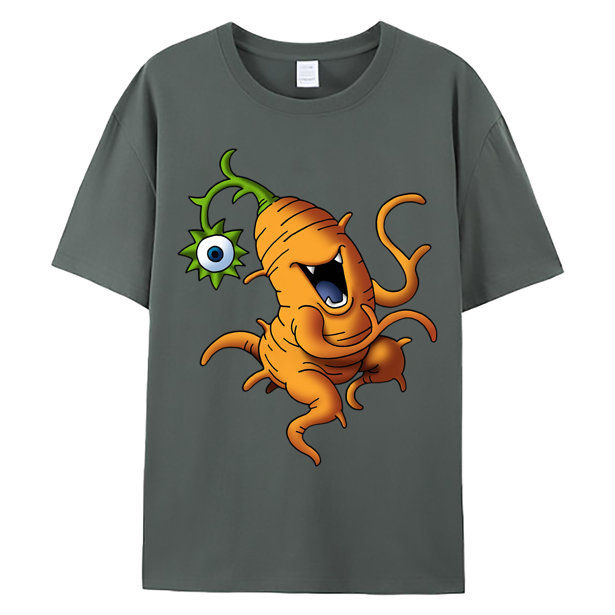 （画像用） ドラゴンクエスト Doragon Kuesuto Dragon Quest 綿100％ メンズ半袖Tシャツ｜肌触りやわらか＆通気性